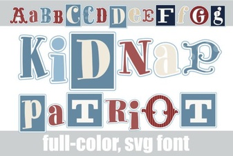 Kidnap Patriot Font for Craft & Design Projects