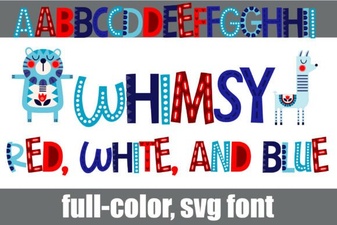 Patriotic Typography: Whimsical Font Design Ideas