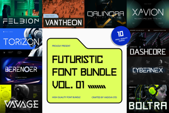 Elevate Designs with Futuristic Bundle Vol.01 Font