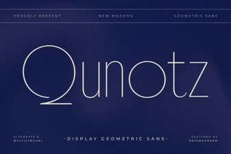 Explore Fonts: Qunotz in Design & Creative Projects