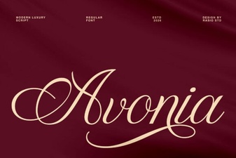 Avonia Font: Style Your Design with This Modern Typeface