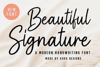Signature Fonts for Creative Projects & Design