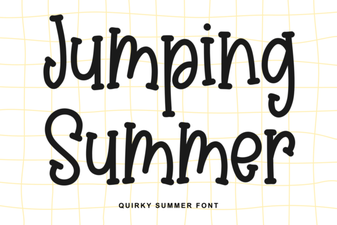 Jumping Summer: Fun Fonts for Creative Projects