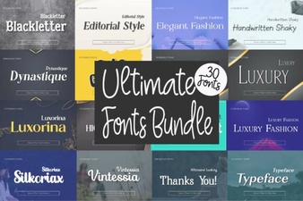 Design Projects with Unlimited Creative Font Bundles